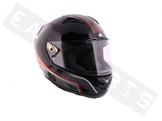 Helm Integral APRILIA TN1 Racing Schwarz/ Rot/ Carbon Look XS